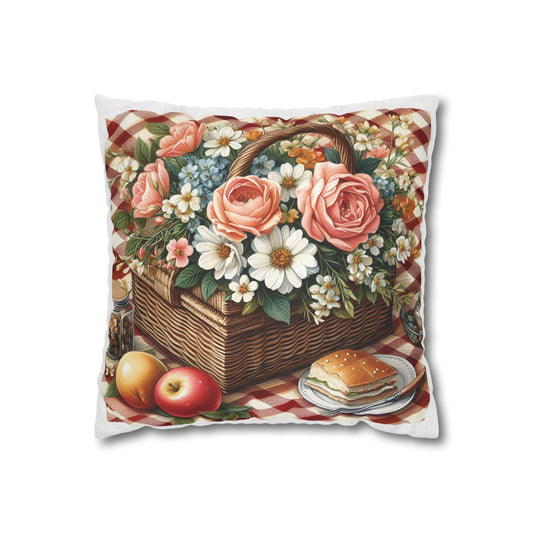 Vintage Floral Picnic Pillowcase - Cozy Home Decor