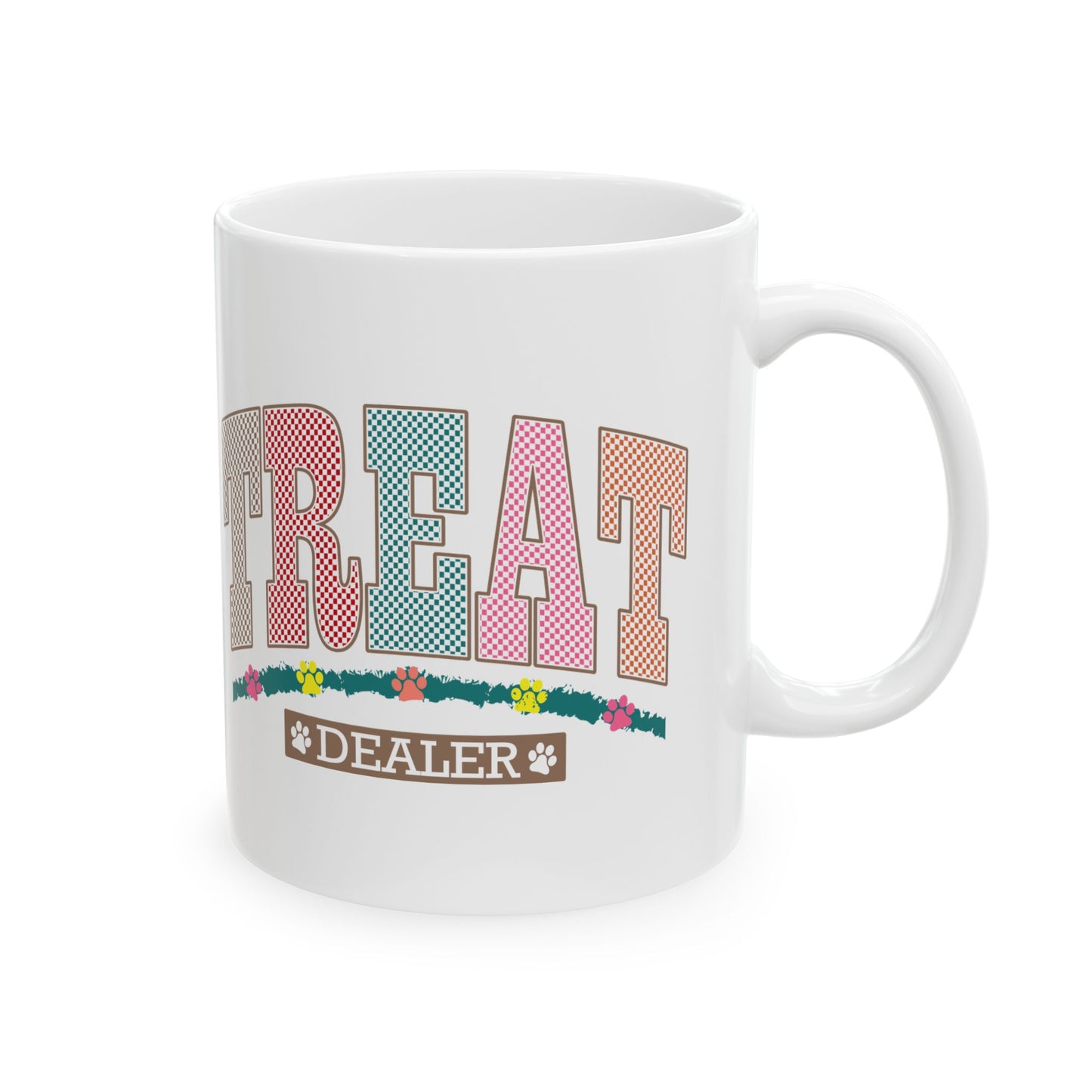 Great Treats Ceramic Coffee Mug - Fun Floral Design (11oz & 15oz)