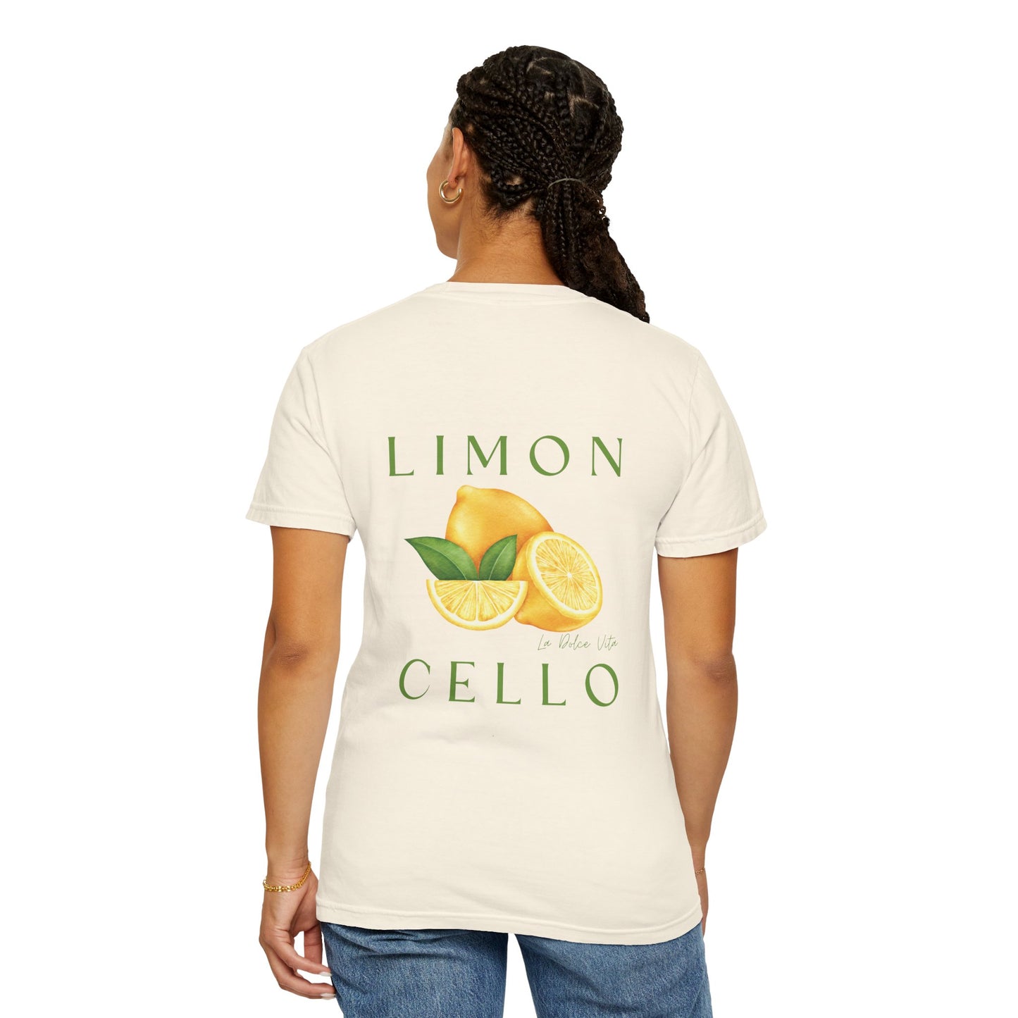 Limon Cello Unisex Garment-Dyed T-Shirt - Refreshing Citrus Graphic Tee