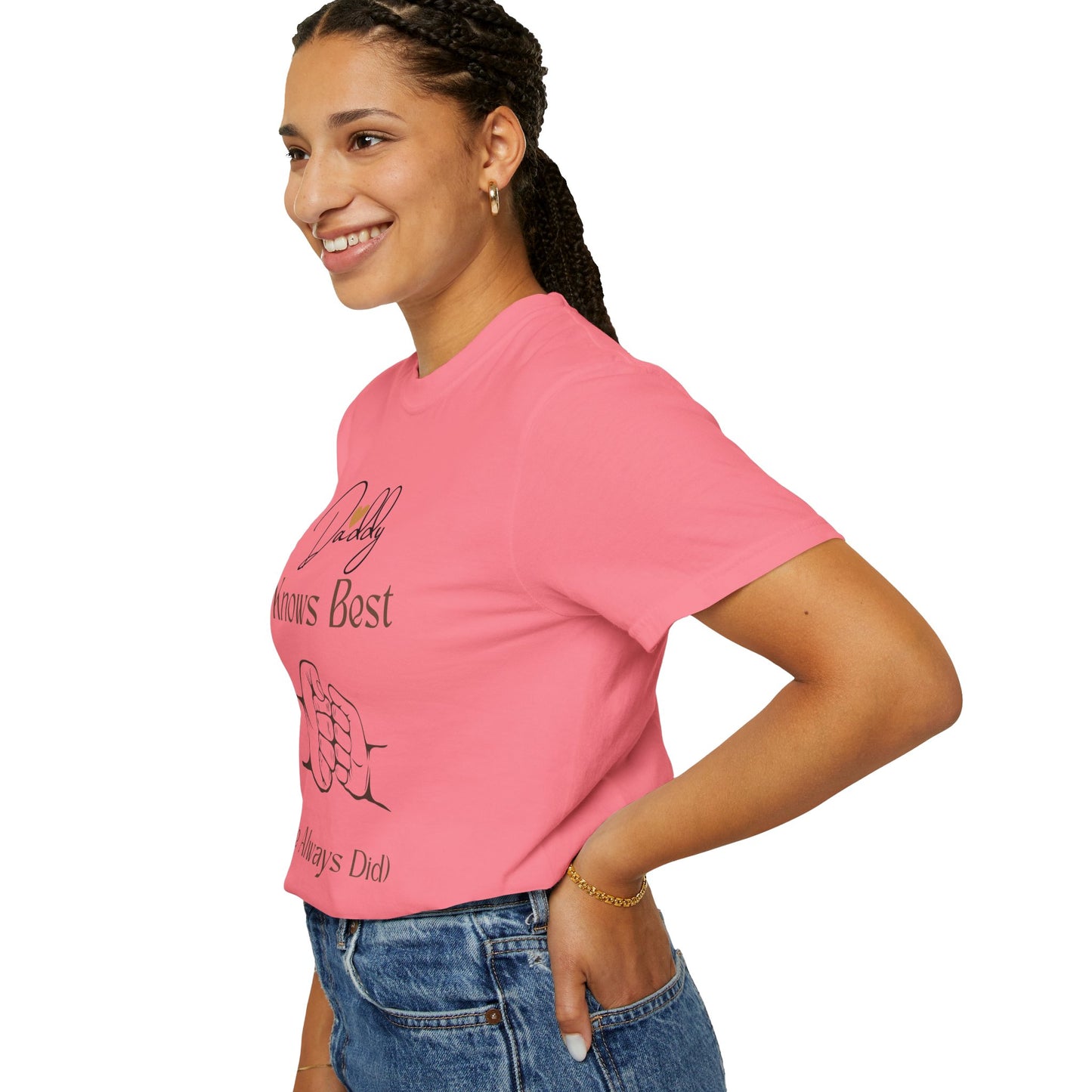 Daddy Knows Best Unisex Garment-Dyed T-Shirt