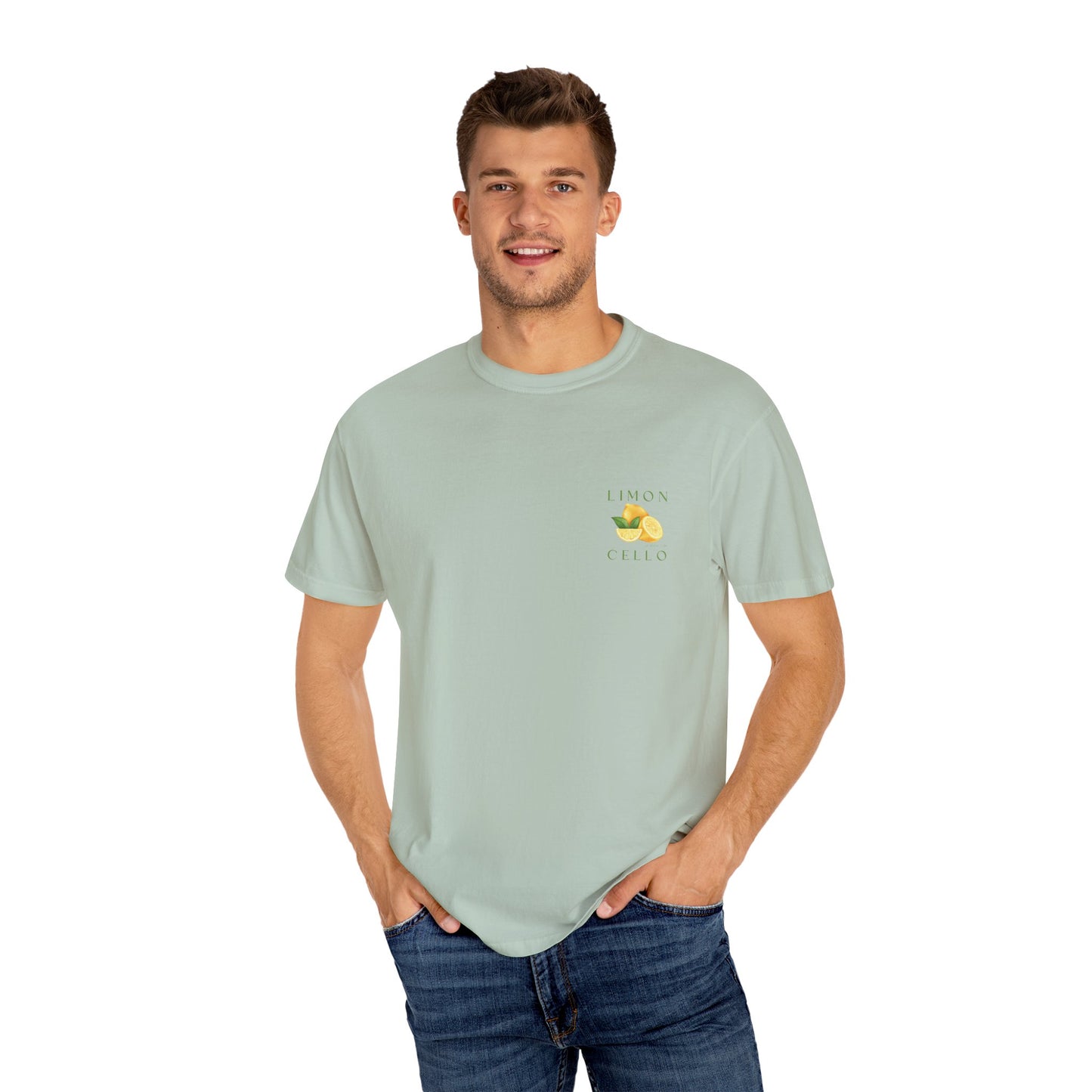 Limon Cello Unisex Garment-Dyed T-Shirt - Refreshing Citrus Graphic Tee