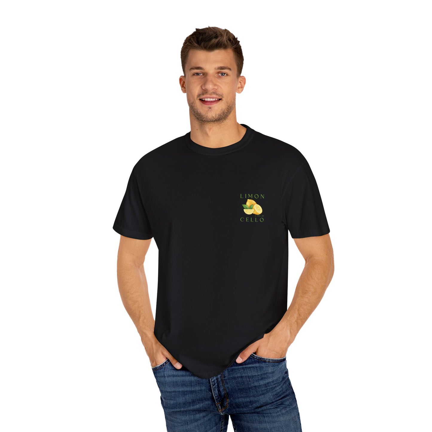 Limon Cello Unisex Garment-Dyed T-Shirt - Refreshing Citrus Graphic Tee