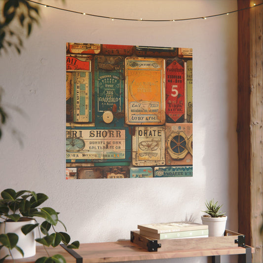 Vintage Travel Label Giclée Print Canvas - Unique Wall Art for Home Decor