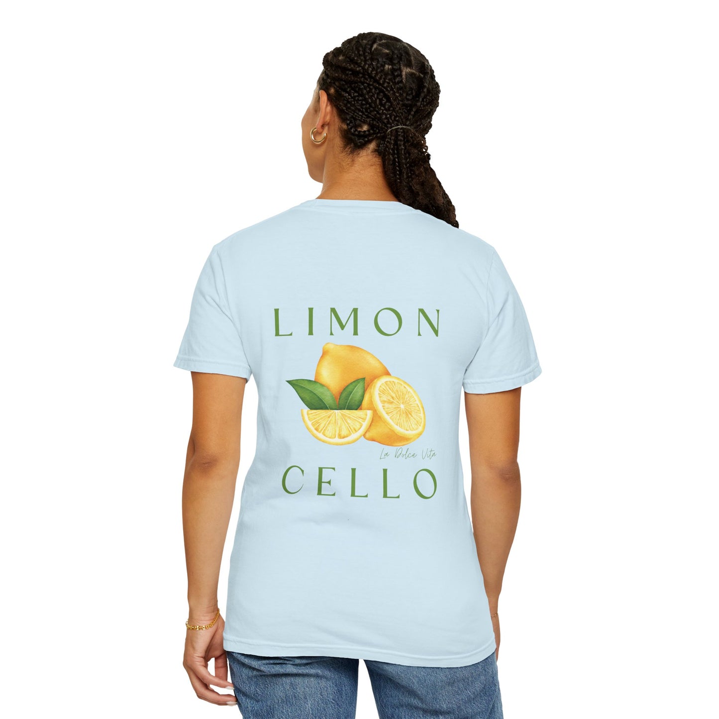 Limon Cello Unisex Garment-Dyed T-Shirt - Refreshing Citrus Graphic Tee
