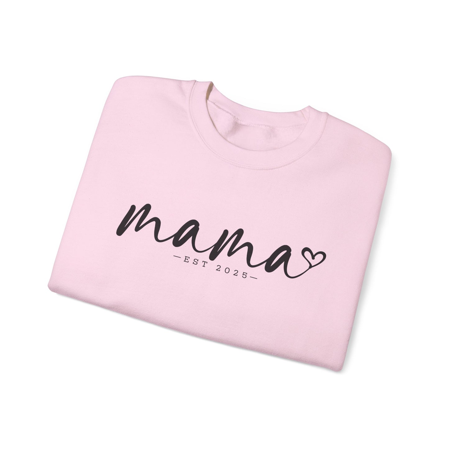 Mama Love Crewneck Sweatshirt - Heavy Blend, EST 2023, Perfect for Mother's Day and Everyday Comfort / Customisable