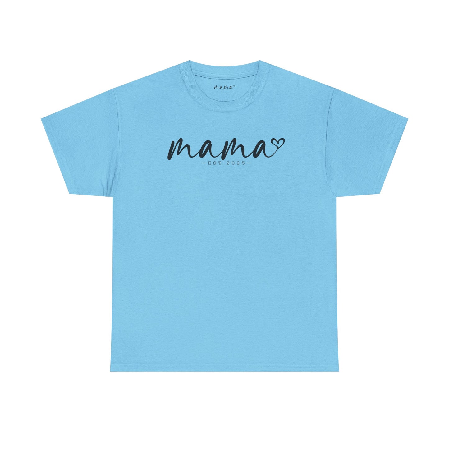 Mama Love Heavy Cotton Tee - Perfect Gift for Moms, Heartfelt Design, Established 2023 / Customisable