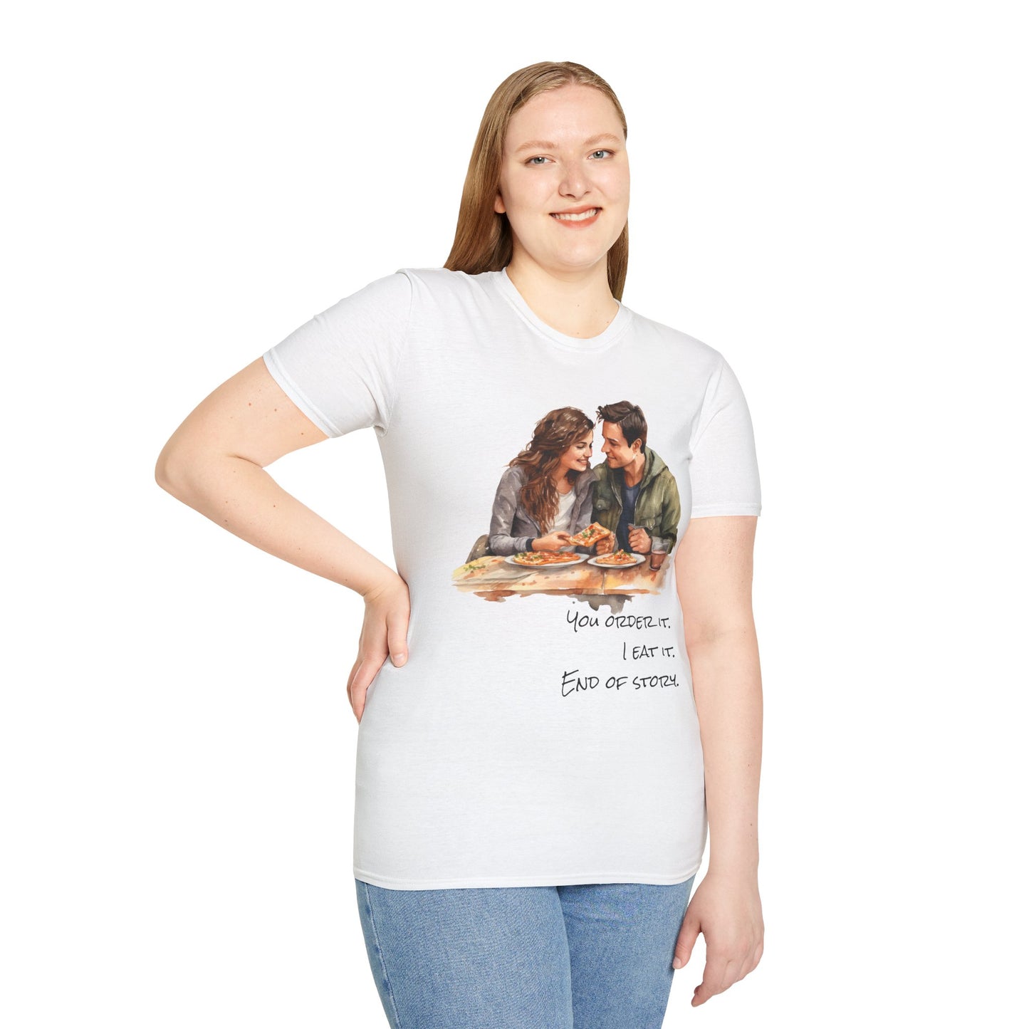 Funny Women's T-Shirt, His Food Tastes Better, Cute Girlfriend Tee for Food Lovers
