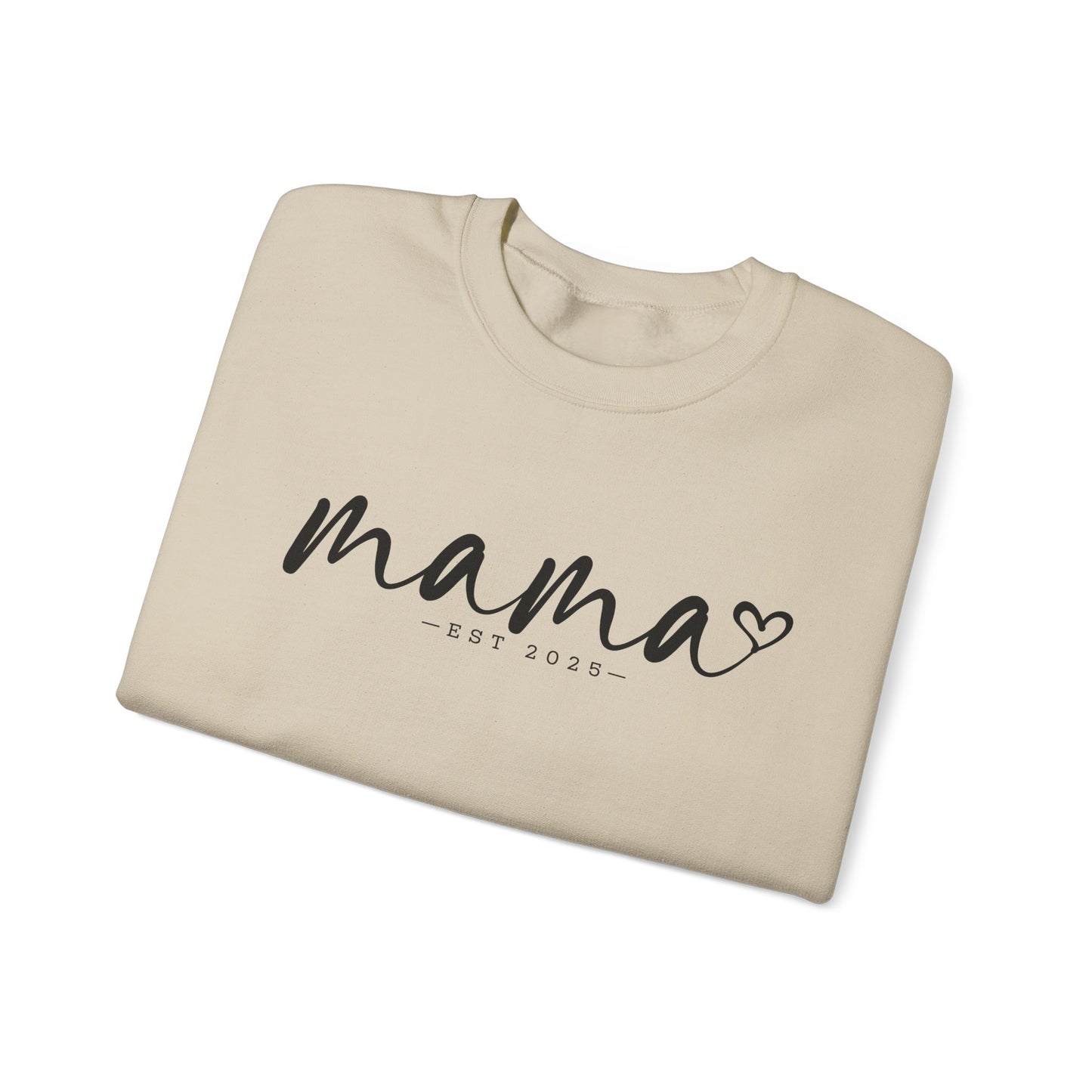 Mama Love Crewneck Sweatshirt - Heavy Blend, EST 2023, Perfect for Mother's Day and Everyday Comfort / Customisable