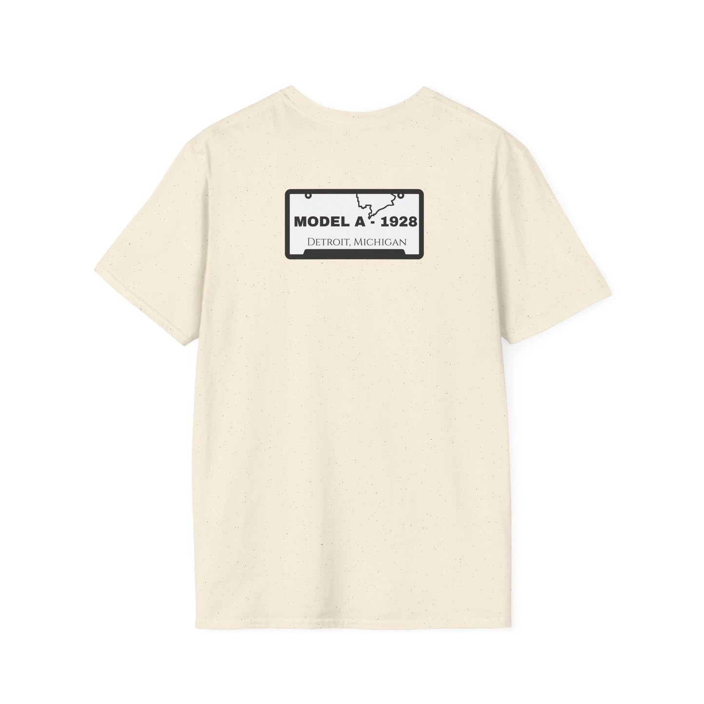 1928 Model A-Inspired Vintage Car Tee – Hand-Drawn Retro Shirt, Unisex Fit for Classic Auto Fans