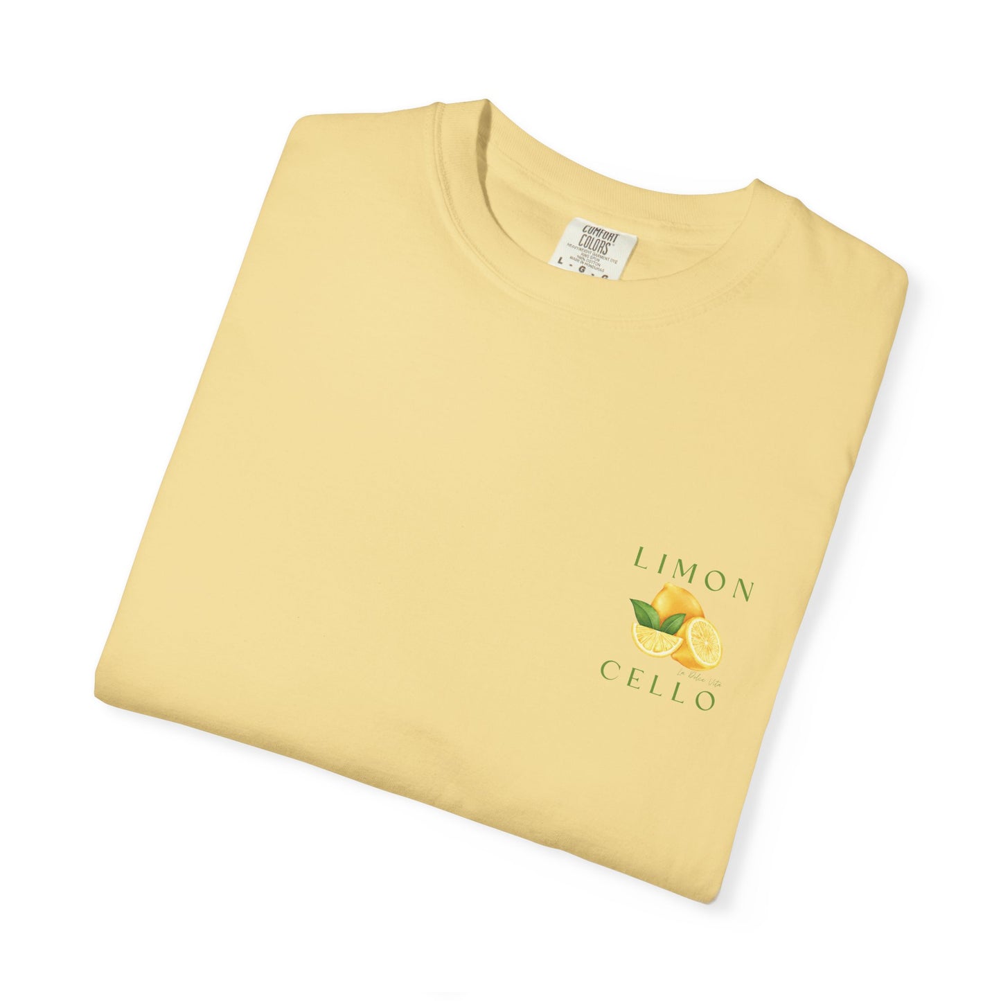 Limon Cello Unisex Garment-Dyed T-Shirt - Refreshing Citrus Graphic Tee